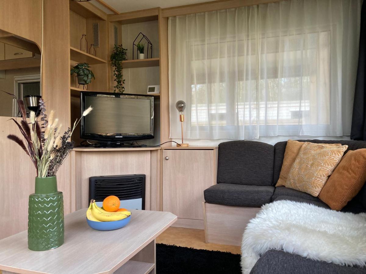 Chalet 'T Rijsterbos Op Camping Met Zwembad! Villa Dış mekan fotoğraf